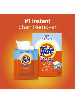 Tide To Go Stain Remover Wipes for Clothes, Instant Laundry Travel Stain & Spot Remover, 3 Pack, (30 Wipes Total)  - Image 3