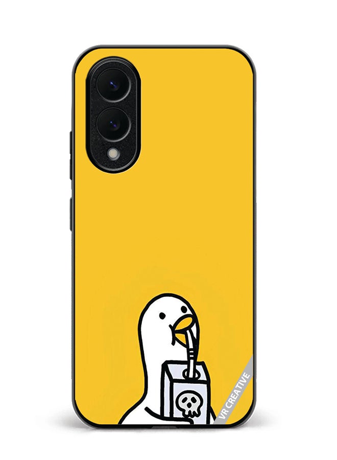 غطاء حماية لهاتف سامسونج جالاكسي S25 إيدج بتصميم بطة متعدد الألوان