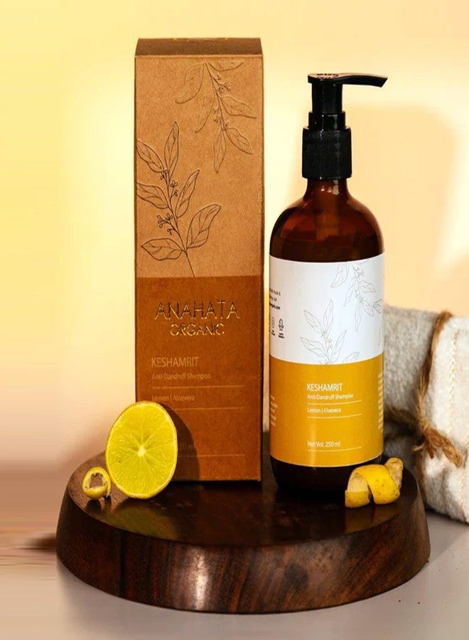 Anahata Lemon Anti-Dandruff Shampoo for Oily & Itchy Scalp 250ml | Natural Shampoo for Dandruff Control with Lemon, Aloe Vera & Almond Oil | Adds Shine & Soothes Scalp | For All Hair Types - Image 1