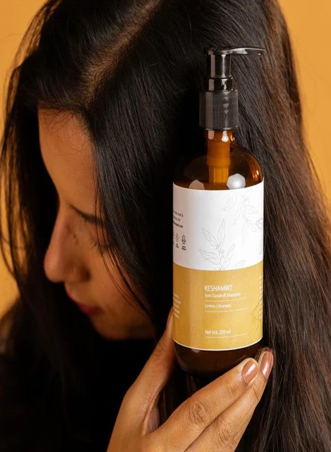 Anahata Lemon Anti-Dandruff Shampoo for Oily & Itchy Scalp 250ml | Natural Shampoo for Dandruff Control with Lemon, Aloe Vera & Almond Oil | Adds Shine & Soothes Scalp | For All Hair Types - Image 2