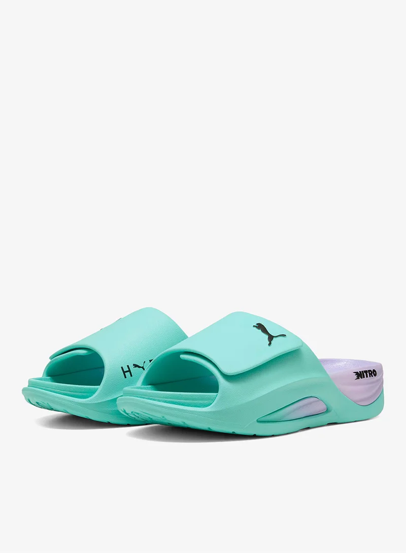 Puma Intense Mint-Light Lavender-PUMA Black Nitrocat Slide V Hyrox  | Best Price UAE