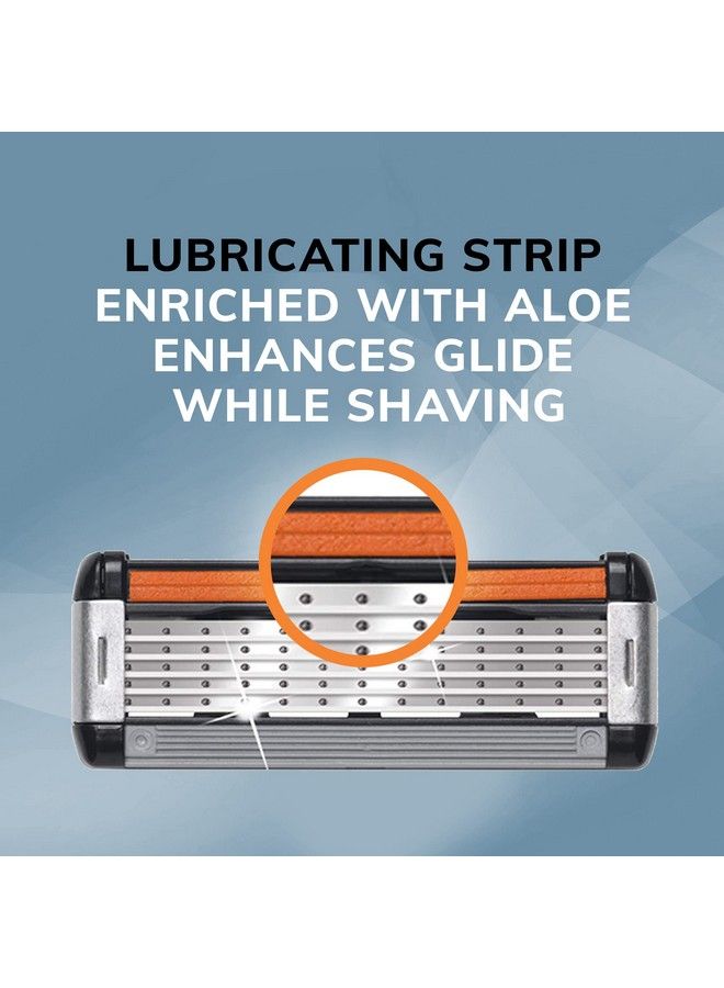 Bic ماكينة حلاقة هايبرد فليكس 5 تيتانيوم 5 شفرات للاستخدام مرة واحدة للرجال لحلاقة ناعمة ومريحة بمقبض واحد و7 خراطيش مجموعة من 8 قطع من ماكينة الحلاقة - Image 4