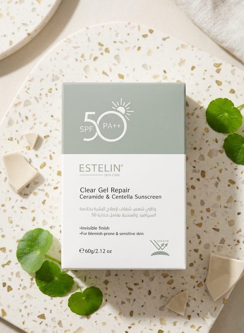 Clear Gel Repair sunscreen 50 spf 60g