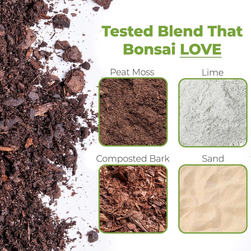 PERFECT PLANTS Bonsai Soil by - 8qts. Premium All-Purpose Mix | Perfect for Several Bonsai Tree Plants | Made in Small Batches in The USA - Image 2
