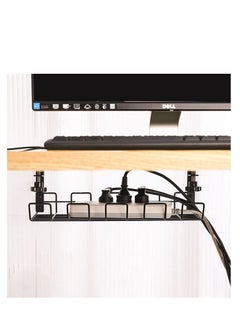 PYEBE A Sturdy Metal Wire And Cable Management Tray Basket And Cable Sorting Rack Without Drilling Holes Under The Office Desk, Suitable For Offices And Homes  - Image 3