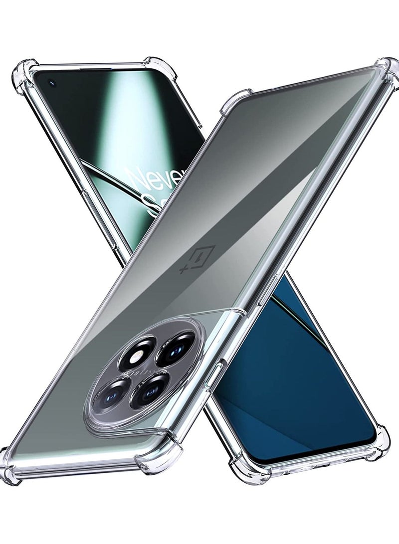 OnePlus 11R Soft Clear Cover Flexible TPU Case Bumper Protection Case for 1 + 11R - Image 1