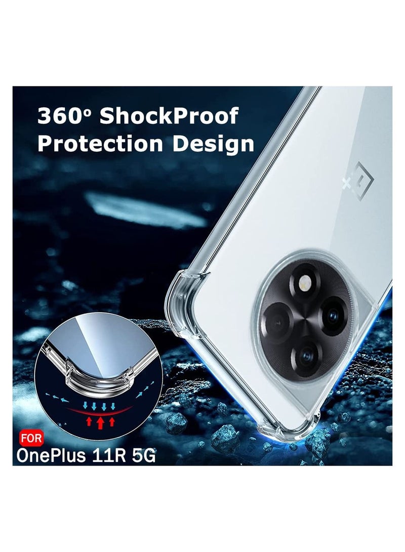 OnePlus 11R Soft Clear Cover Flexible TPU Case Bumper Protection Case for 1 + 11R - Image 5