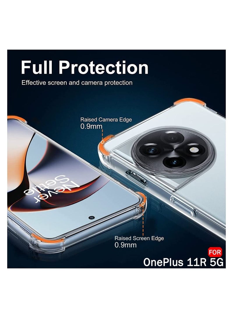 OnePlus 11R Soft Clear Cover Flexible TPU Case Bumper Protection Case for 1 + 11R - Image 3