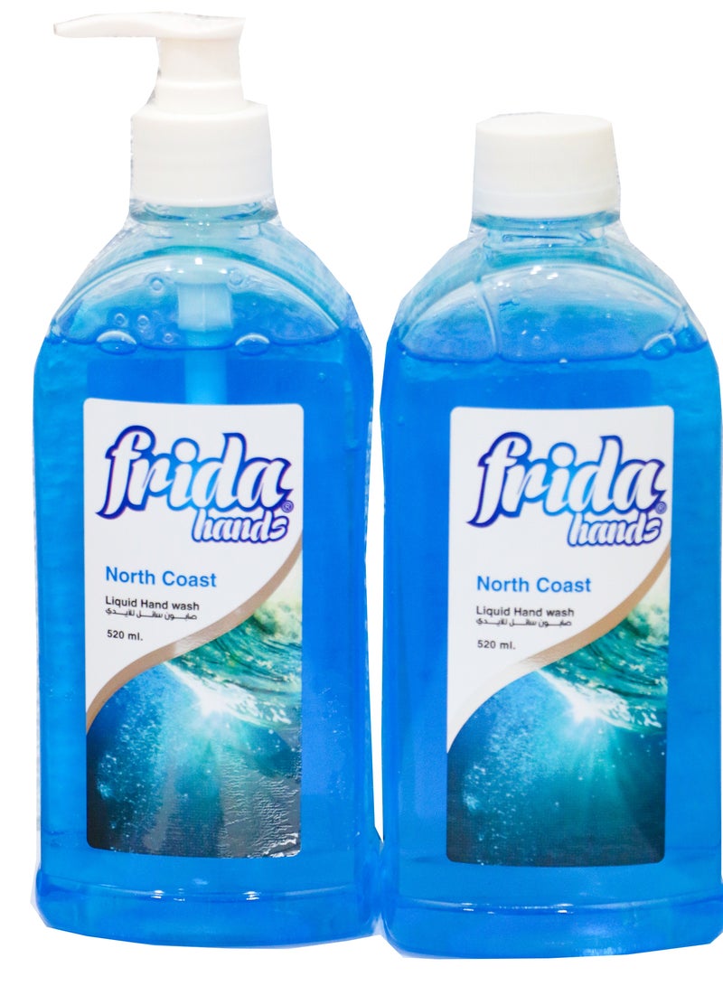 فريدا سائل غسول لليدين بالساحل الشمالي 1+1 520 مل - Image 1