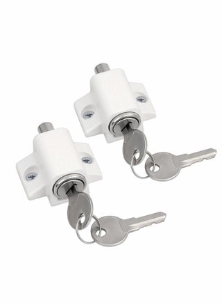 Sliding Door and Window Lock, Sliding Patio Door Catches Set, Window Bolt Sliding Security Locks with Universal Keys Door Window Locks for Home Office Classroom (White 2Pcs) - pzsku/ZB7D78E0D6BD85924E317Z/45/_/1695786729/21c05526-65b0-4711-8ec1-4de7065e60a4