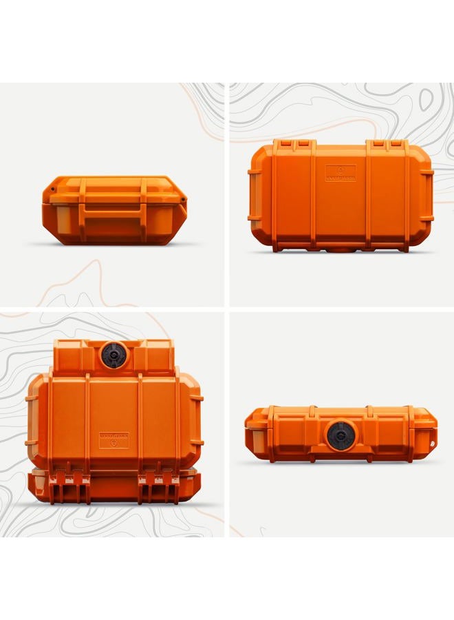 EVERGREEN 56 Waterproof Dry Box Protective Case - Travel Safe/Mil Spec/USA Made - for Tackle Organization of Cameras, Phones, Camping, Fishing, Hiking, EDC, Water Sports, Knives (Orange) - Image 2