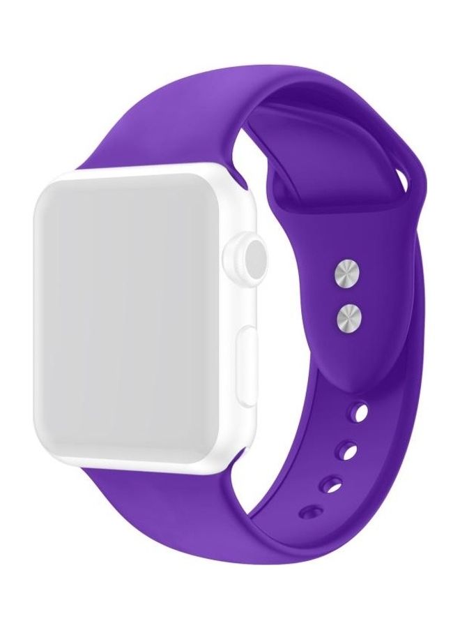 NIBEMINENT Ethnic Replacement Watchband for Apple Watch Series 1/2/3/4/5/6/7/SE 42/44/45mm Purple - Image 1