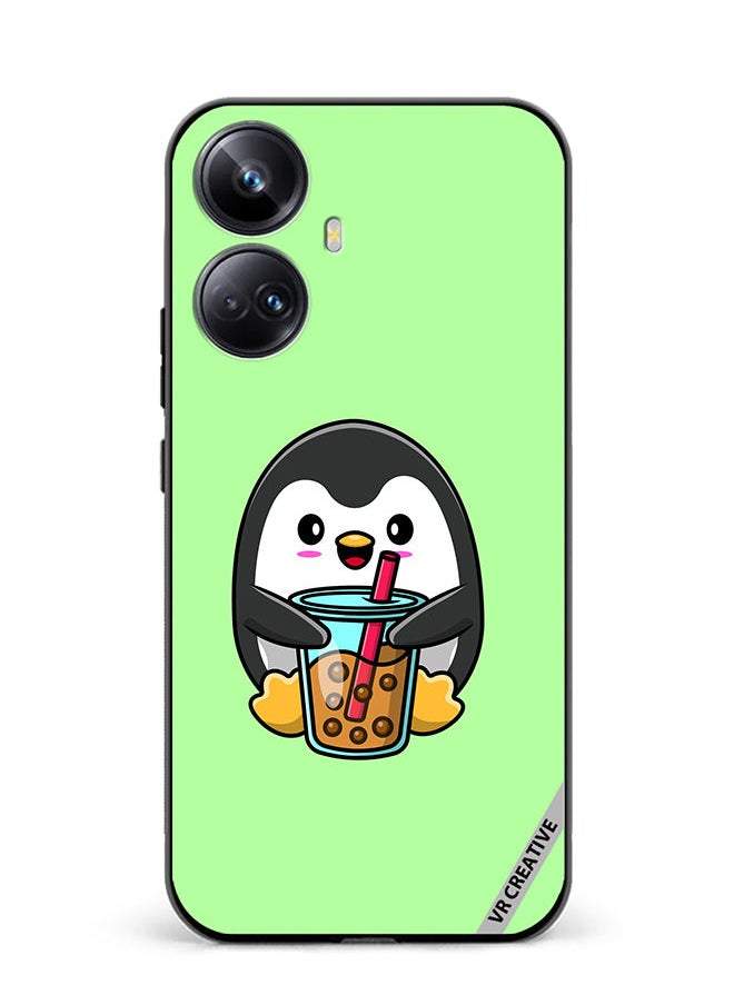 VR CREATIVE Protective Case Cover For Realme 10 Pro Plus Penguin Cola Design Multicolour  - Image 1