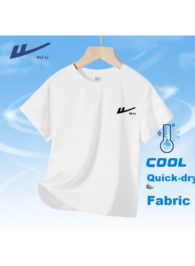 Children's Clothing, Boys' T-shirt Short Sleeve,  New Style, For Older Children, Summer Thin Quick-dry Shirt, Kids' Summer Wear, T-shirt - Image 1