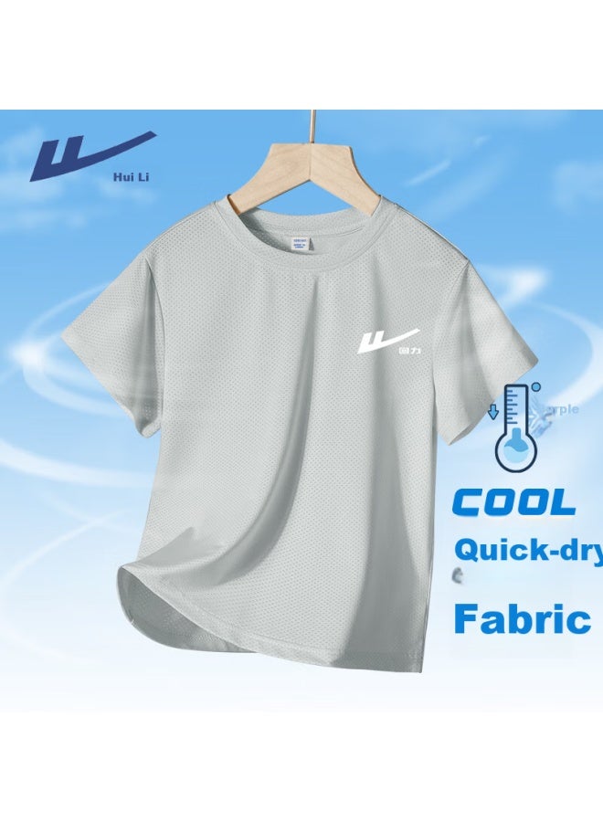 Children's Clothing, Boys' T-shirt Short Sleeve,  New Style, For Older Children, Summer Thin Quick-dry Shirt, Kids' Summer Wear, T-shirt - Image 5