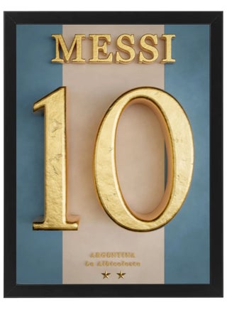 Lionel Messi Argentina Golden Number Jersey Poster with Frame 30x40cm - pzsku/ZB7D7ED0B15CD2CE7CDCAZ/45/_/1667409626/c9c56576-c19a-46b5-bba9-8695566a03ea
