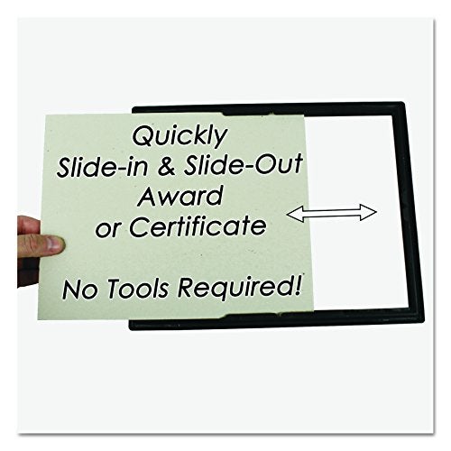 Nudell Nu-Dell 8.5 x 11 Inches EZ Mount Pre-Framed Award Certificate Frame, Black/Gold - Image 4
