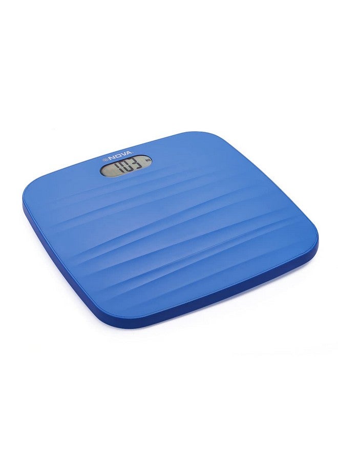 Nova BGS -1260 Ultra Lite Electronic Digital Personal Body Scale (Black/ Sea Blue - Colour May Vary) - Image 1