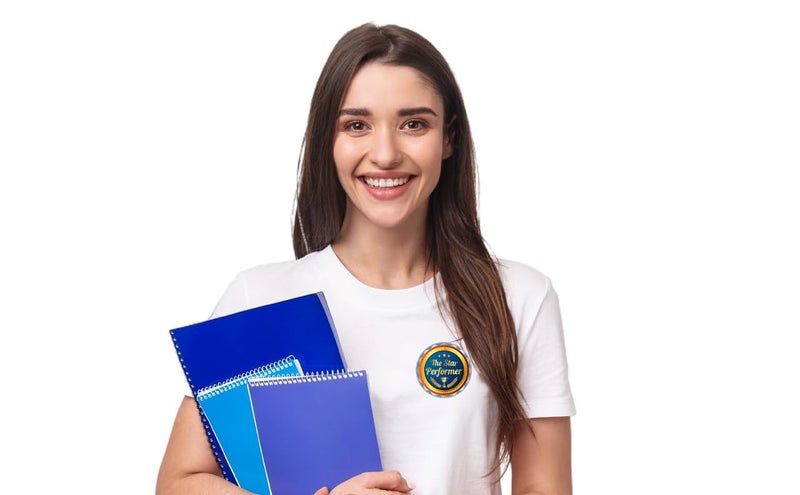 D2c شارة الأداء المتميز - زر دائري 58 مم - مثالي للمكاتب والمدارس والفعاليات وجوائز تقدير الطلاب D3 1 وحدة - Image 2