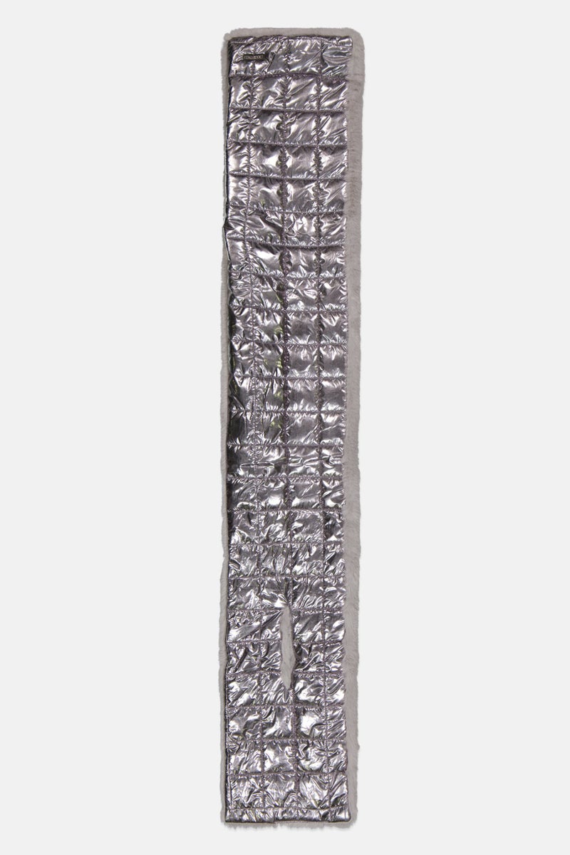 Body Glove Women Quilted Scarves 115 L x 19 H cm, Silver - Image 1
