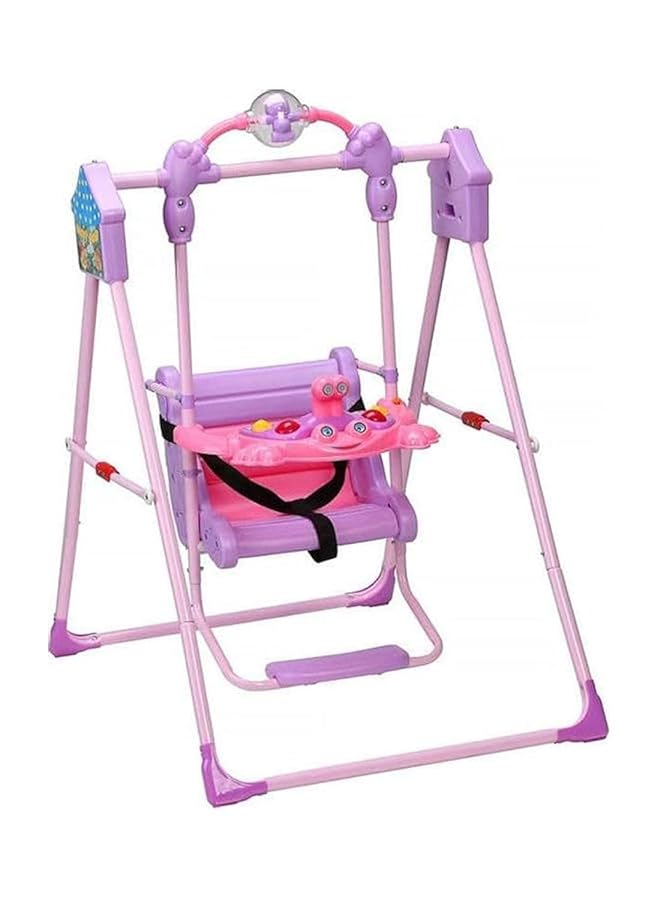 كادي ون أرجوحة الأطفال Cy 13215 مع مقعد أمان يمكن استخدامها في الداخل أو الخارج أو الفناء الخلفي مناسبة للأطفال والرضع