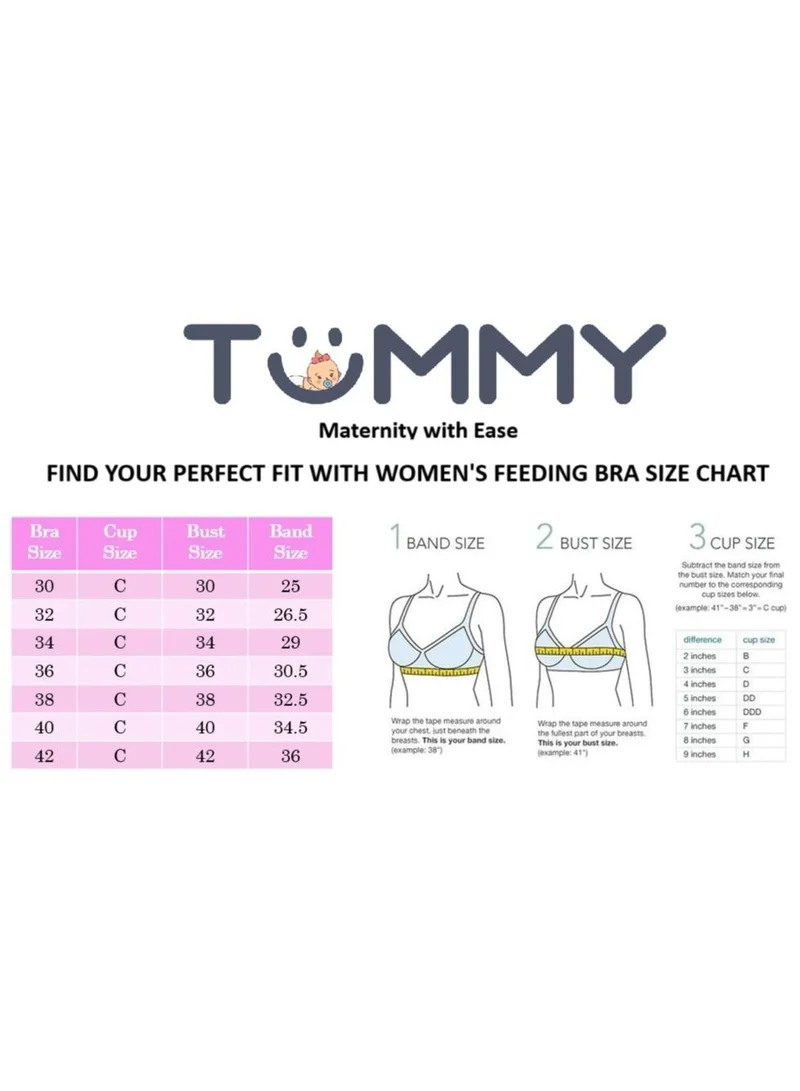 Tummy  TUMMY Women's Cottom Maternity & Nursing Bra for Women | Best Price UAE