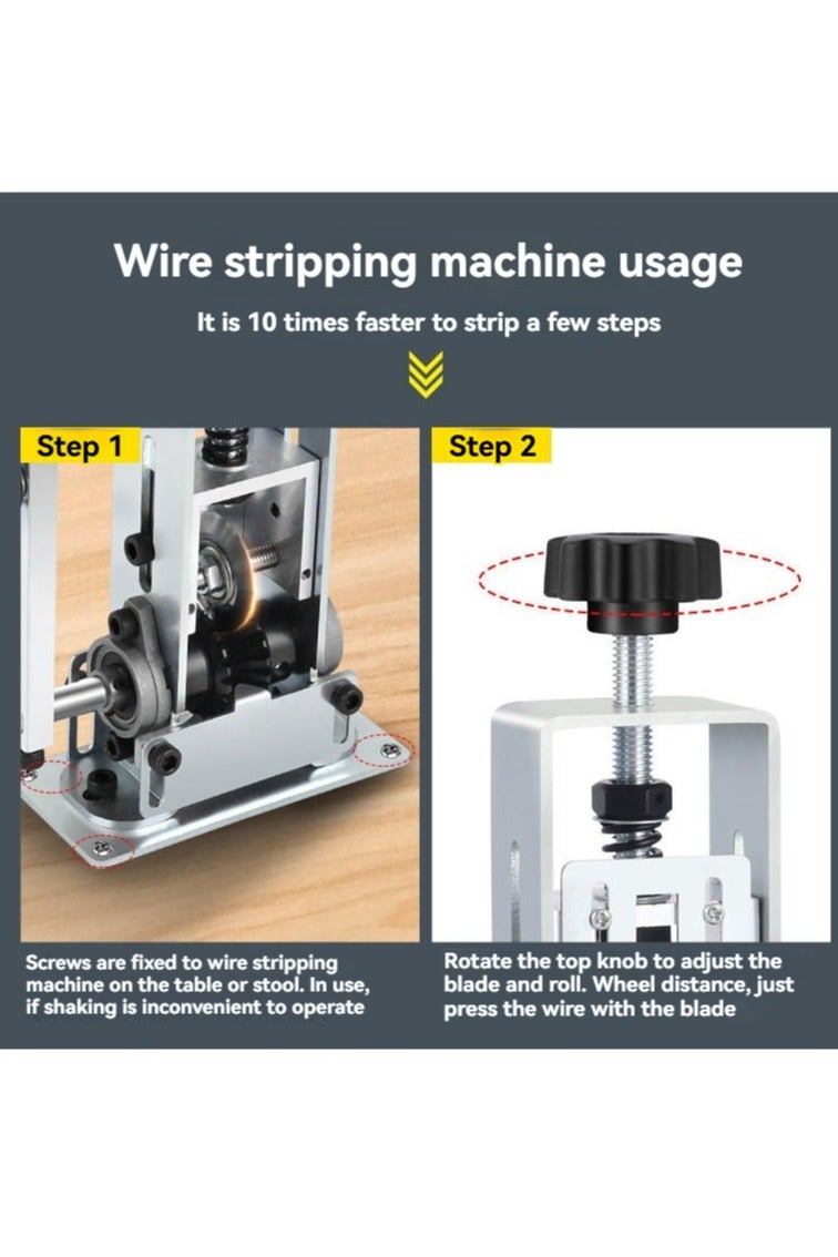 M MIAOYAN Wire Stripping Machine for Scrap Copper – Handheld Cable Peeler Tool Compatible with Electric Drill - Image 3