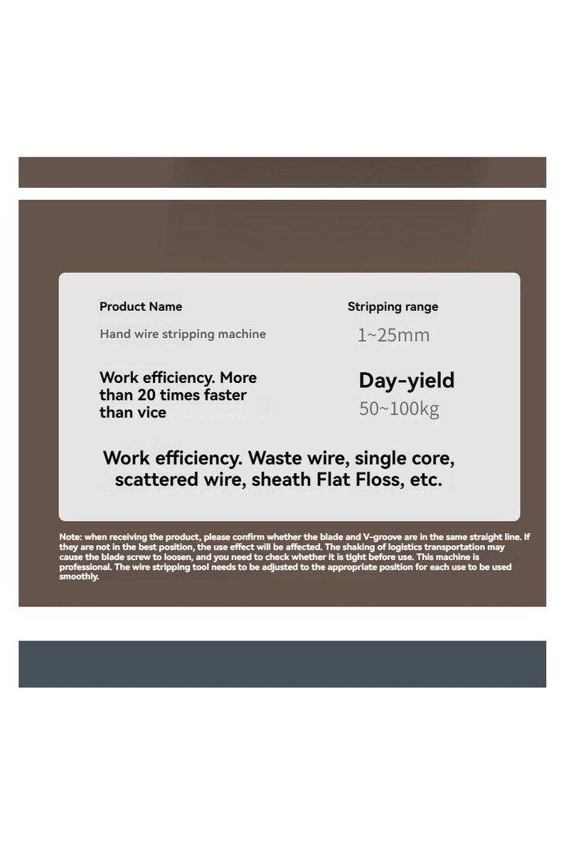 M MIAOYAN Wire Stripping Machine for Scrap Copper – Handheld Cable Peeler Tool Compatible with Electric Drill - Image 4