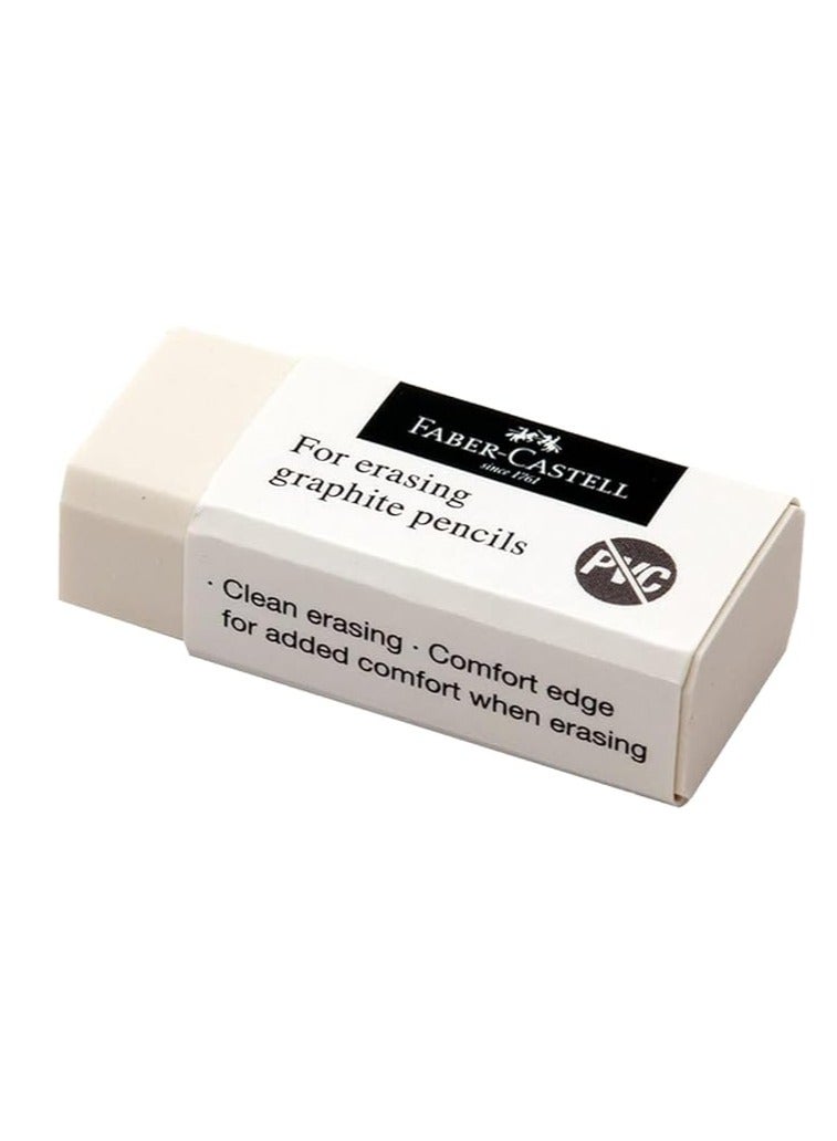 FABER-CASTELL FABER-CASTELL PVC-FREE ERASER MEDIUM BOX OF 30PCS  - Image 3