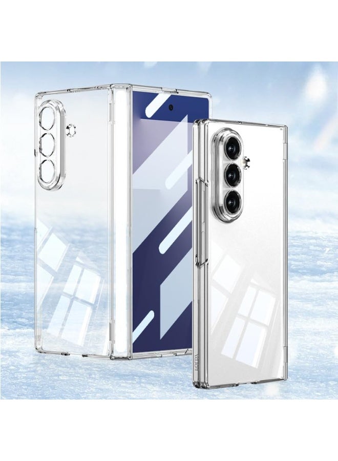 general Clear Case for Samsung Galaxy Z Fold 7 Case with Strong Magnetic Ring 【Built-in Screen Protector】 Hinge Protection Ultra Slim Shockproof Protective Transparent Cover - Image 1