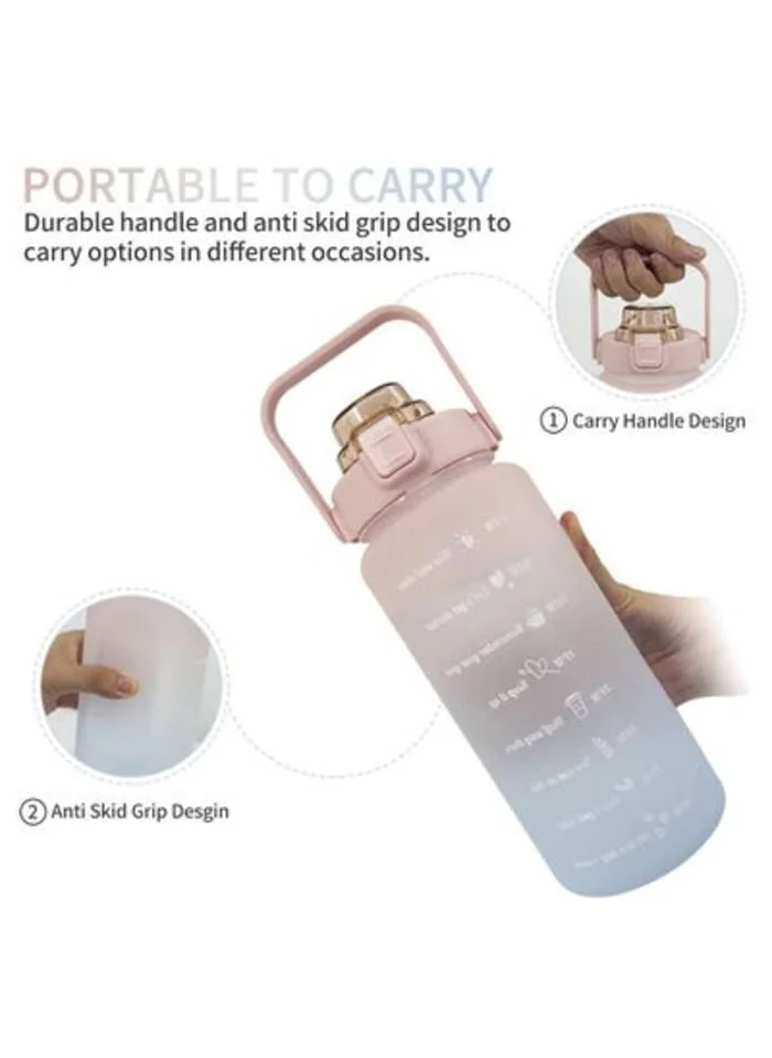 Prickly Pear Prickly Pear Pink Gradient 2L Water Bottle with Straw & Handle - Stylish Hydration