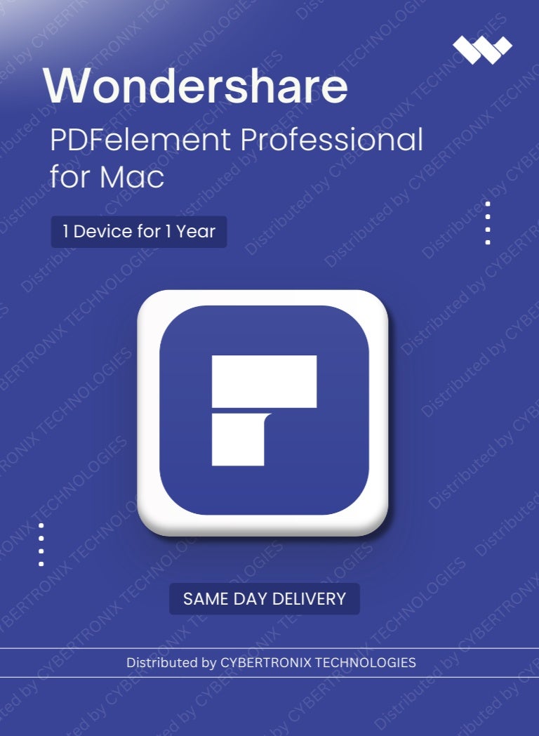 ووندشير PDFelement Professional لنظام ماك فردي | 1 سنة | ترخيص رقمي | توصيل في نفس اليوم