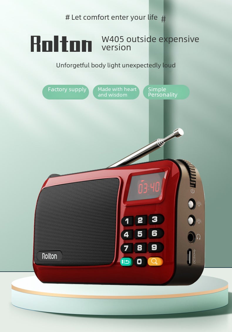 Rolton W405 Edition Fm Radio Speaker Music Player - Image 2