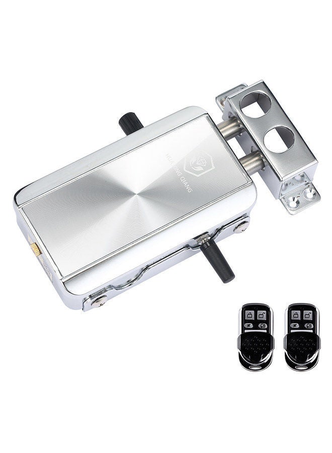 Home Door Lock Kit Remote Control Keyless Entry Electronic Lock Silent Version Smart Wireless Anti-theft Deadbolt Access Control System for Home Hotel Apartment  - Image 1