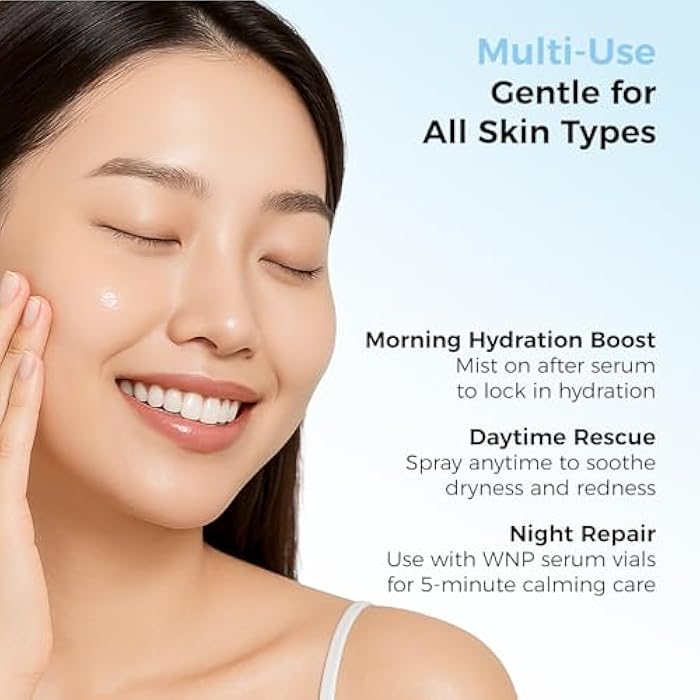 WNP Hyaluronic Acid Hydrating&Soothing Toner: 4D Hyaluronic Acid,Red Algae Extract,Bifida Ferment Lysate, Panthenol Deep Moisture&Skin Barrier Repair Vegan Skincare for Dry & Sensitive Skin - Image 3