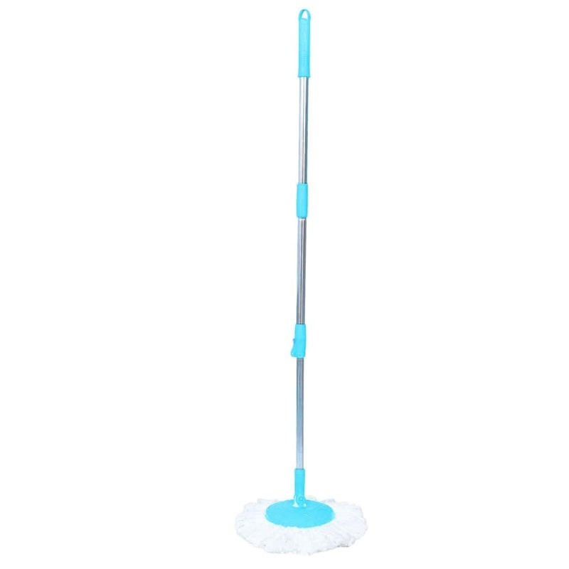 PRANAY'S KLEANUP Premium Spin Mop Rod Stickwith 360 Degree Rotating MopsHead 1 Stainless Steel Rod Stickwith 1 Microfiber Refill WetDry Mop Mops Rod Stick Mops Mop Rod Stick Mop Rod - Image 1
