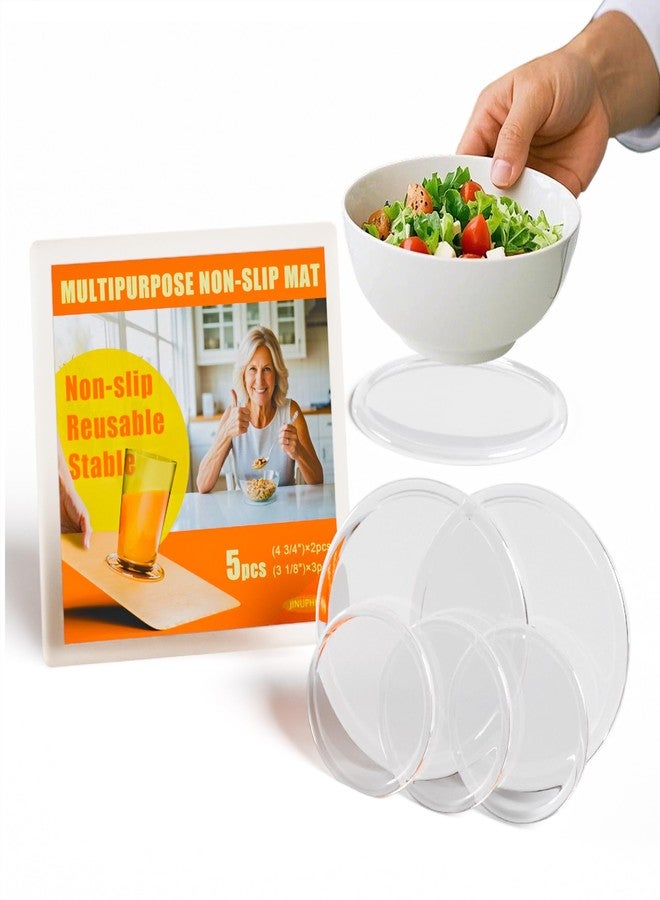 JINUPHION One Handed Gadgets Adaptive Equipment, to Secure The Bottom for Opening Jars/Bottles, & Mixing Food in A Bowl, Aids for Disabled, Parkinsons, Handicap Accessories for Daily Living(5 Pcs+Storage Box) - Image 1