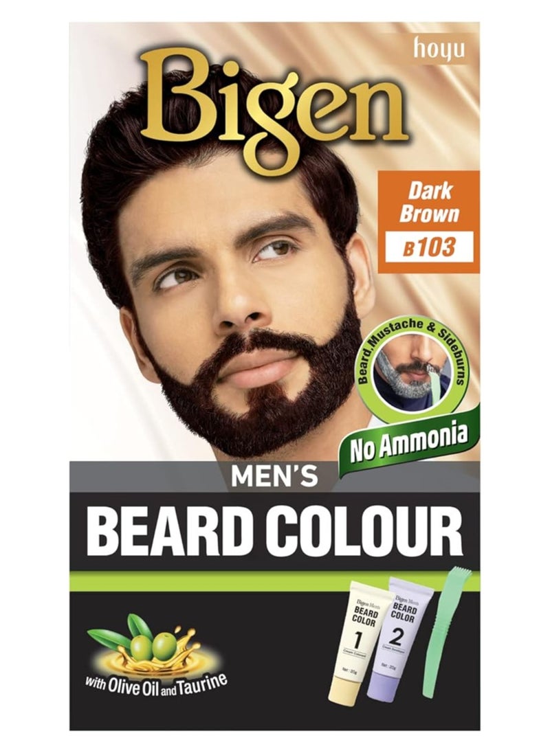 Bigen - Beard Color, Dark Brown, No.B103 - Image 1