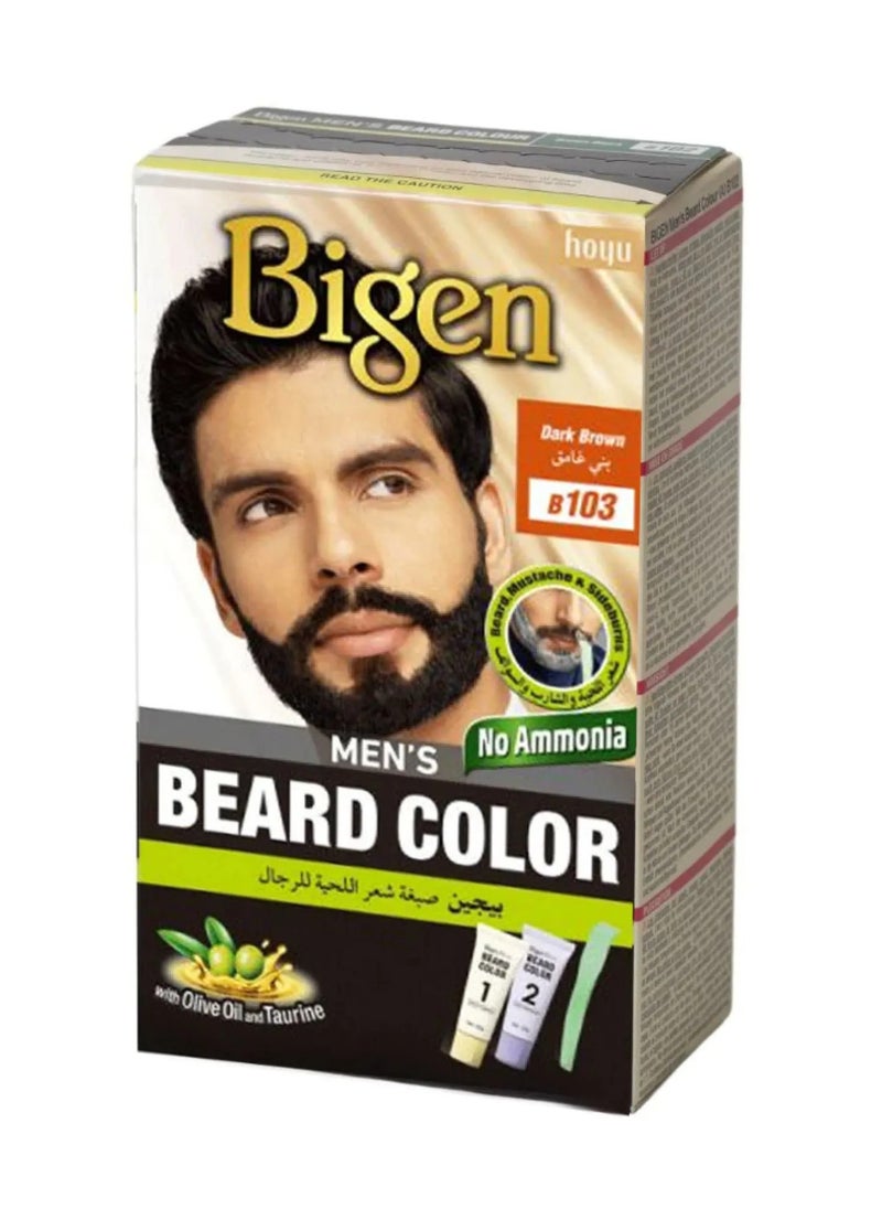 Bigen - Beard Color, Dark Brown, No.B103 - Image 1