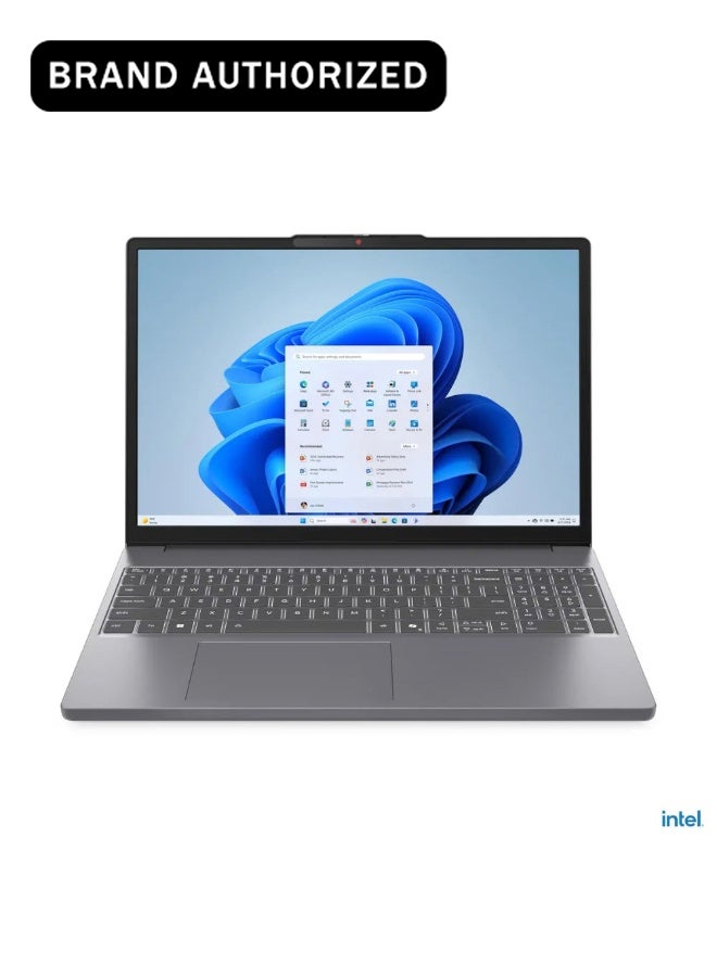 لينوفو لابتوب IdeaPad Slim 3 15IRH10، مع معالج Intel Core i7-13620H، 16 جيجابايت RAM، 512 جيجابايت SSD، شاشة 15.3" WUXGA، ويندوز 11 هوم، إضاءة خلفية، لون رمادي لونا، ضمان لمدة سنة | 83K10084AX لوحة مفاتيح إنجليزي/عربي - Image 1