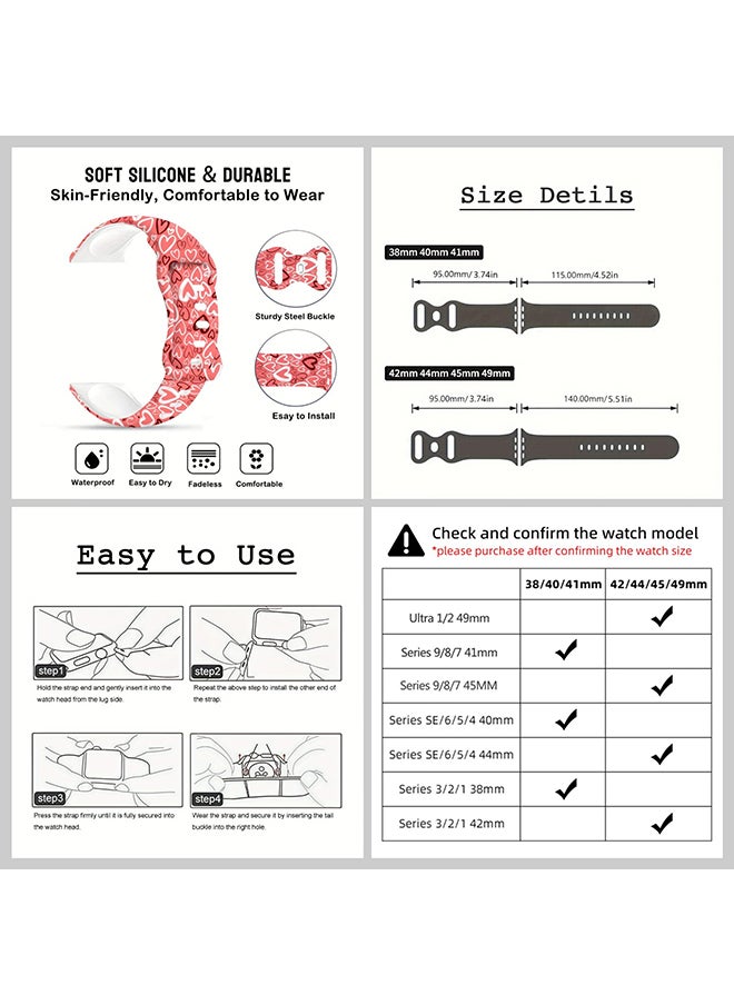 Generic - New Trendy Apple Watch Band & iPhone Case Combo | Playful Gym-to-Office Style | Anti-Fade | Fits iPhone 12/13/14/15/16 & iWatch Series 10/9/8/7/6/5/4/3/2/1/SE/Ultra/Hermès - Image 1