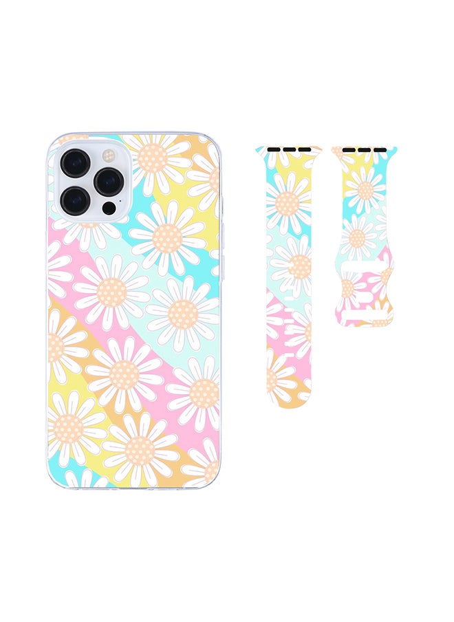 Generic - New Trendy Apple Watch Band & iPhone Case Combo | Playful Gym-to-Office Style | Anti-Fade | Fits iPhone 12/13/14/15/16 & iWatch Series 10/9/8/7/6/5/4/3/2/1/SE/Ultra/Hermès - Image 1