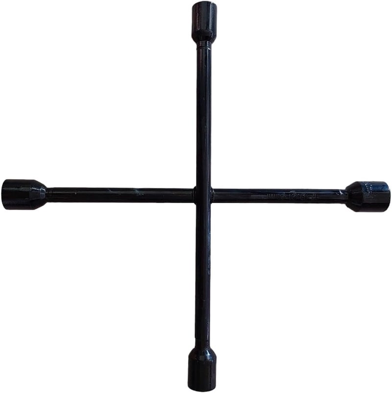 Generic Heavy Duty 4 Way Car Wheel Tire Cross X Wrench Lug Brace Bolt Nut With Support - Black - Image 4