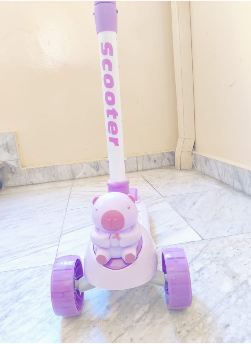 Scooter  Kids Three Wheel Scooter With Light Up LED Wheels For Toddlers Girls & Boys, 3 Adjustable Height , Lean To Steer, Extra-wide Deck, Light Up Wheels For Children From 3-14 Years Old  - Image 3