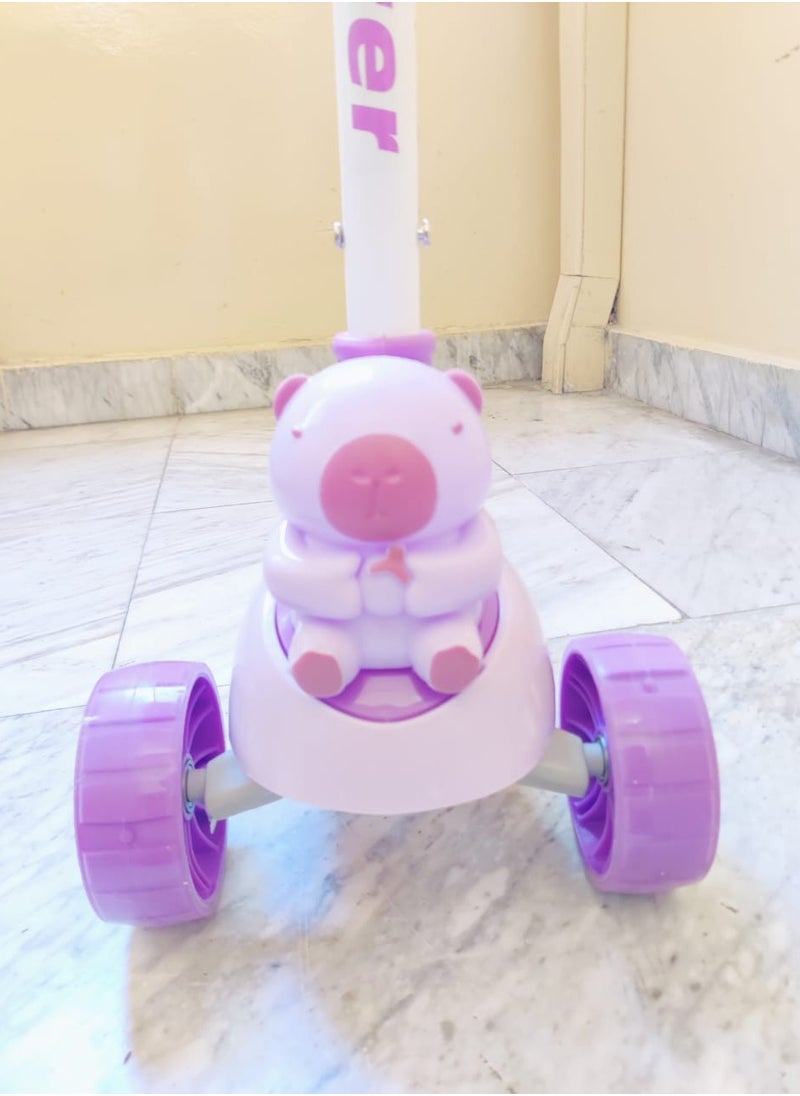 Scooter  Kids Three Wheel Scooter With Light Up LED Wheels For Toddlers Girls & Boys, 3 Adjustable Height , Lean To Steer, Extra-wide Deck, Light Up Wheels For Children From 3-14 Years Old  - Image 5