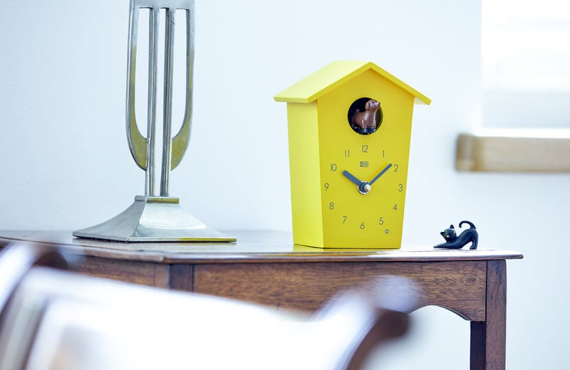 KOOKOO AnimalHouse Yellow, Small Cuckoo Clock with 5 Farm Animals Sounds (Natural Field Recordings) - Image 5