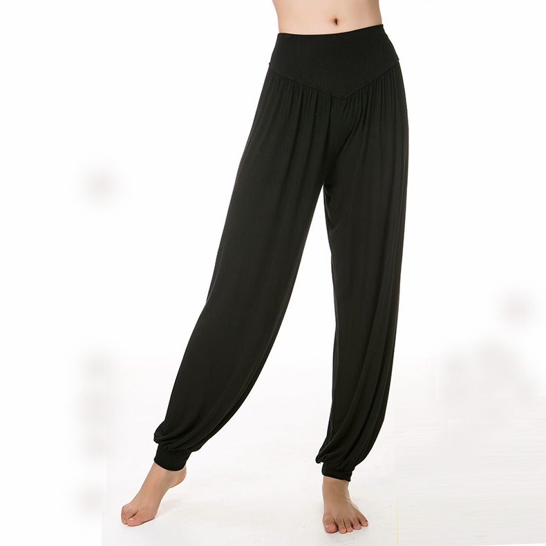 Qi Ta Women's Modal Yoga Pants Loose Dance Pants Bloomers Casual Long Pants Breathable - Image 4
