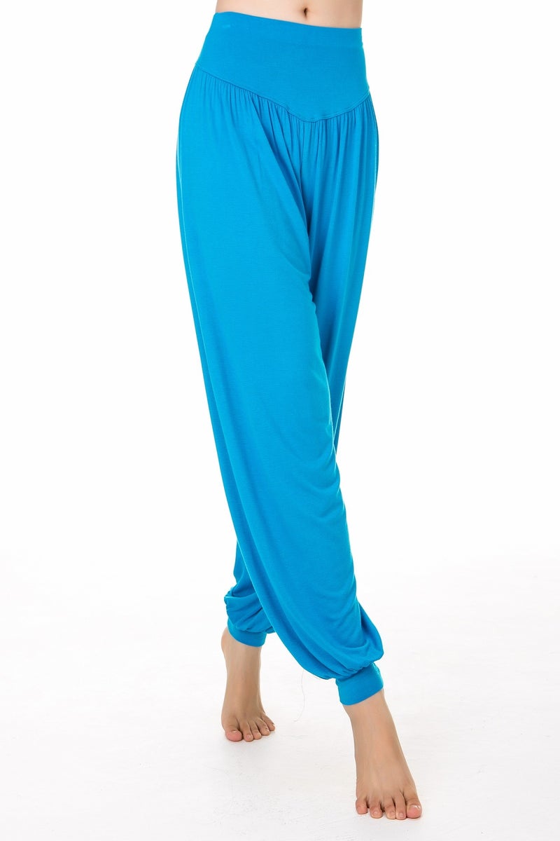 Qi Ta Women's Modal Yoga Pants Loose Dance Pants Bloomers Casual Long Pants Breathable - Image 1