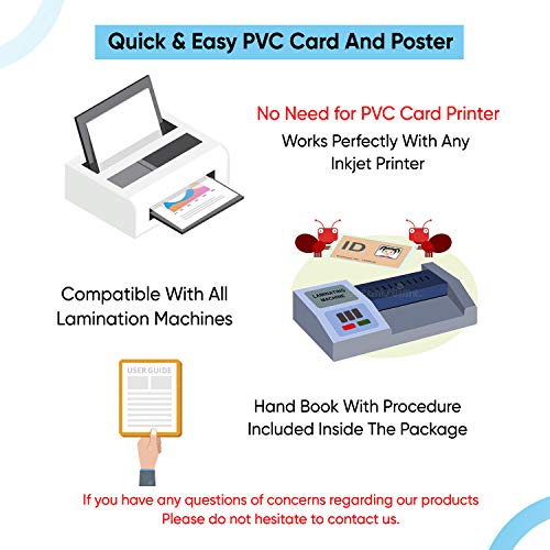 Polycrom Korean PVC Lamination Dragon Sheet Set of 10 Cores and 20 Overlays A4 Size 800 Micron : Imported Korean Sheets - Image 4