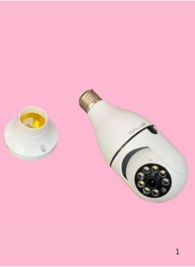 5G WiFi Light Bulb Camera, 2.4GHz & 5G E27 Pro Light Bulb Home Security Camera, Indoor 360° PTZ Surveillace Camera, Full Color Day and Night, Smart Motion Detection